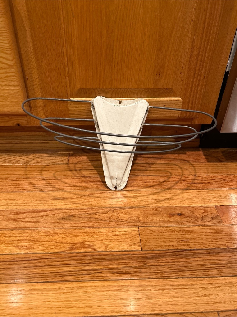 Vintage 1940s Handy Wall Mount Clothes Drying Rack-Metal Enameled Yellow